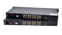 Extendeur optique 3G-SDI à 8 canaux pour HDCCTV avec Ethernet de 1 Go