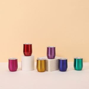 Wholesale 3oz/90ml Mini Stainless Steel Vacuum Insulated Tumbler with <b>Straw</b> for Cocktail Liqueur Wine Party Night - Product Image 2