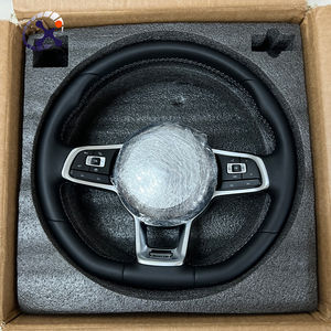 Volant en cuir R Line Sport pour VW Volkswagen <span class=keywords><strong>Golf</strong></span> 5 <span class=keywords><strong>6</strong></span> 7 7.5 R MK5 MK6 MK7 MK7.5 GTI <span class=keywords><strong>GTD</strong></span> Polo Passat B6 B7 B8 CC - Product Image 6