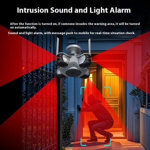 20MP ngoài trời 4 màn hình Wifi PTZ máy ảnh con người theo dõi tự động 360 độ tầm nhìn ban đêm <span class=keywords><strong>Camera</strong></span> không dây cho an ninh nhà - Product Image 3