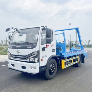 Precio de Fábrica, Camión de Basura Dongfeng de 6 Ruedas, 5m3 8m3, Camión de Basura con Brazo Giratorio en Venta - Product Image 5