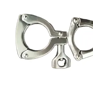 Chinese manufacturer stainless steel three-piece clamps for dairy beverage wine milk pipeline SS304