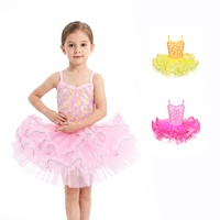 Robe tutu pour filles AL-P040 de haute qualité, avec paillettes, sans manches, justaucorps à paillettes, maille douce, costume de danse de ballet pour spectacle