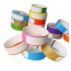 Disposable Thermal Printing Wristband, Amusement Park Identification, Waterproof QR <strong>Code</strong>, Ze-bra Wristband, Wristband - Product Image 1