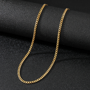 Collana a Catena Cubana VKME in Stile Hip Hop Punk, Placcata in Oro 18k, in Acciaio Inossidabile 316L - Product Image 6