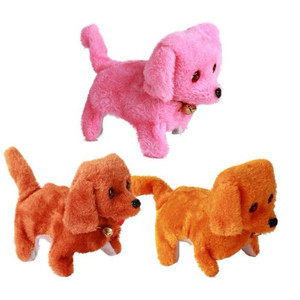 Venta al por mayor de animales de peluche perro cachorro eléctrico puede moverse hacia adelante o hacia atrás usar una falda con gafas juguetes de peluche juguetes para niños Po - Product Image 2