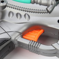 Pistol Mainan Luar Angkasa Elektrik dengan Lampu LED Berkedip dan Suara Laser untuk Bermain Peran Alien Blaster Pistol untuk Petualangan Sci-Fi