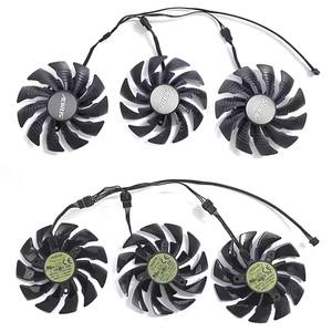 Ventilateur de refroidissement 95mm T129215BU PLD10015B12H GTX1080Ti pour Gigabyte AORUS GeForce GTX <span class=keywords><strong>1080</strong></span> Ti <span class=keywords><strong>Xtreme</strong></span> Edition 11G Ventilateur de refroidissement graphique - Product Image 2