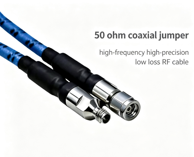 160KJ-1.0-JG/1.0-KG-L 50 Ohm Low Loss Millimeter Wave High Precision RF Coaxial Cable Assembly Customization
