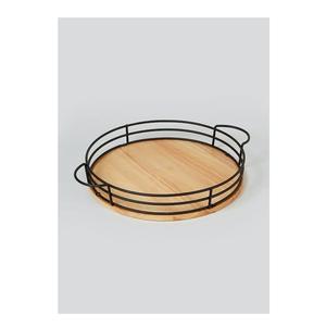 Bandeja de madera de forma redonda de diseño moderno para accesorios de utensilios de cocina más preciosa y lujosa para proveedores indios al por mayor - Product Image 2