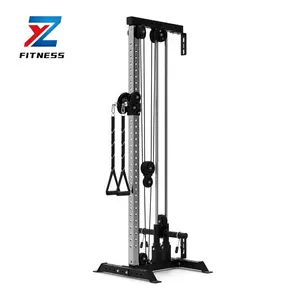 ZYFIT grosir Body Building dinding Mounted Tower Adjustable Dual Pulley sistem untuk Gym