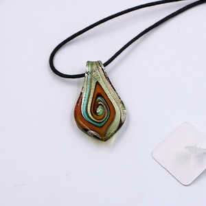 Monili Che Fanno Disegni Misti di Murano Lampwork di Vetro Del Pendente Della Collana - Product Image 2