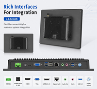 Écran tactile HMI de 10,1 à 27 pouces, tablette industrielle, ordinateur, IP65 étanche, I3 3ème génération, 4+64, Linux, Windows 10/11