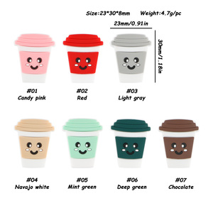 Perles focales dentaires en silicone à mâcher pour bébé de qualité alimentaire pour stylo perlé DIY perles pour maman collier d'allaitement accessoires pendentifs - Product Image 4