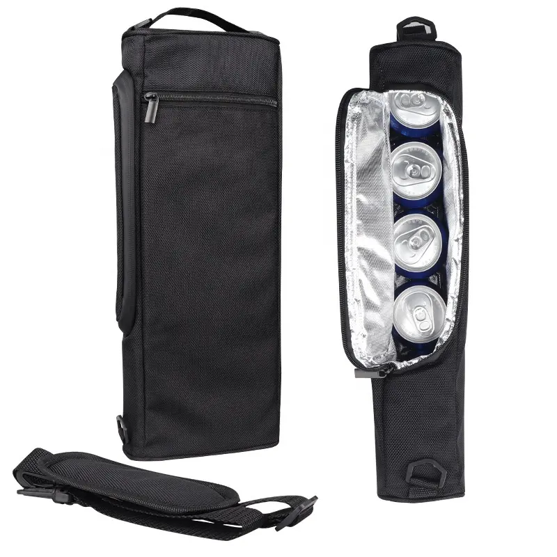 6-Pack Insulated Tube Can Cooler Golf Beer Cans Wine Cooler Bag, Portable Beer Can Shoulder Cooler Bag*