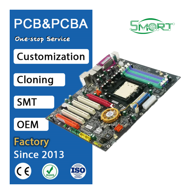 Smart Electronics Custom Pcb Assembly Service Laptop Motherboard with 1 oz Copper Thickness Need Gerber File and Bom List