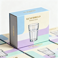 Boîte d'emballage en papier personnalisée pour gobelets en verre transparent et articles de verrerie domestique – Fourniture de détail