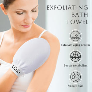 Logo et Emballage Personnalisés pour Gants de Douche Exfoliants Gants Exfoliants Marocains - Product Image 2