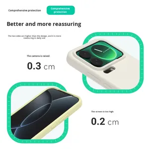 Coque de protection antichoc en silicone liquide au toucher doux pour Xiaomi 17 Pro Max - Product Image 5