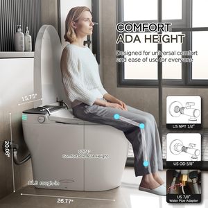 WC Smart per Uso Domestico, Bidet Elettrico, Toilette in Ceramica Completamente Automatica, Moderna e Intelligente - Product Image 2