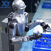 Robot humanoïde à double bras, châssis mobile de levage, IMU et caméra de poignet, téléopération et apprentissage par traînage pour l'automatisation en laboratoire et en usine
