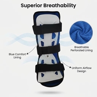 Attelle orthopédique réglable et respirante de qualité médicale pour immobilisation du pied, idéale pour la paresse du pied et les entorses de la cheville