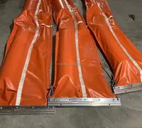 Barrière flottante anti-pollution en PVC de haute qualité, marque Florescence, pour la gestion des déversements d'hydrocarbures, orange/couleur personnalisée
