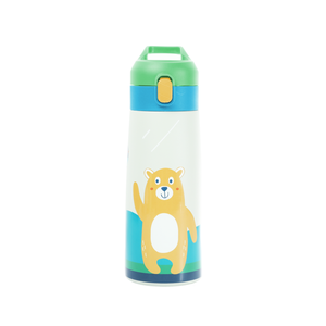 Northfox Grande bouteille d'eau isolée en acier inoxydable à double paroi pour enfants Thermos Paille en silicone liquide pour enfants pour large - Product Image 2