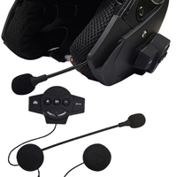 Headset Nirkabel BT10 Rider IPX5 Tahan Air, Panggilan Handsfree, Pemutar Musik Stereo untuk Helm Sepeda Motor dan Sepeda