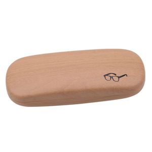 Étui à lunettes de lecture rigide en cuir PU de haute qualité unisexe 2025, motif grain de bois - Product Image 6