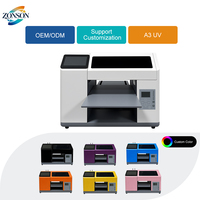 Fournisseur professionnel, prix bas, imprimante UV couleur CMYKW à tête unique XP600, imprimante UV à plat A3 de bureau