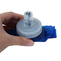 Bouteille pliable en silicone de 600 ml, gourde pliable sans BPA, bouteille souple pour la course à pied et les sports, gourde en plastique