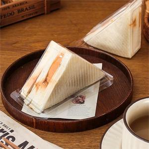 Bán buôn tam giác nhựa bánh mì hộp lưu trữ với nắp cho Baking tráng miệng bao bì đưa ra <span class=keywords><strong>container</strong></span> - Product Image 4