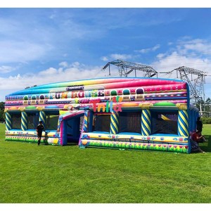 Labyrinthe gonflable extérieur en PVC pour adultes et enfants Fun House at <span class=keywords><strong>Village</strong></span> Fall Events comprend un ventilateur-pour les locations - Product Image 3