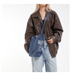 Bolso de Hombro de Mezclilla Lavada, Bolso Cruzado de Algodón, Bolso de Jean Resistente para Mujer, Bolso de Compras Moderno y Ecológico - Product Image 3