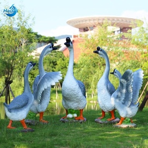 Décorations extérieures en résine sur mesure pour fermes familiales et parcs - Sculptures d'animaux tels que des coqs en fibre de verre - Product Image 5