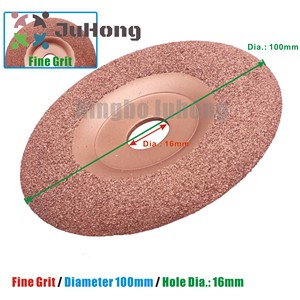 Disque plat de 4 pouces à grain grossier / fin pour les bandes transporteuses en carbure, les pneus de grande taille, les côtés des pneus OTR, le polissage des pneus, la réparation des pneus, outil abrasif - Product Image 6