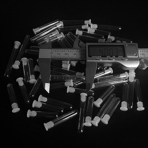 Tubos de ensayo de vidrio Tianjing 6x30/40/50mm con tapones de silicona para muestreo de perfumes y aceites esenciales - Product Image 3