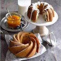 UNIMOULD Moule à gâteau en spirale à grand vortex unique, personnalisé en usine, en silicone alimentaire antiadhésif et écologique, 24x10cm, pour fondant et chocolat