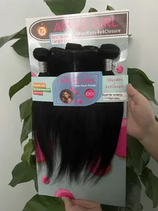 Presa di fabbrica personalizzabile tessuto brasiliano Apple Girl 5 + 1 crespi ricci P5/1 <span class=keywords><strong>extension</strong></span> di <span class=keywords><strong>capelli</strong></span> umani di alta qualità - Product Image 6