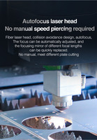Nouvelle découpeuse laser à fibre CNC industrielle 3000W pour tôles de 0,5 à 3 mm d'épaisseur, compatible AI/DXF/BMP, contrôle Cypcut, fichier LAS, HIWIN