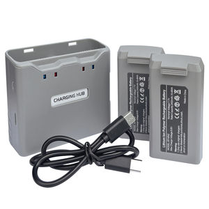 2pcs电池 + 1pcs双向通用串行总线充电集线器，适用于DJI迷你2无人机7.7V 2400毫安时智能飞行电池，适用于迷你4K /SE/2 SE - Product Image 1