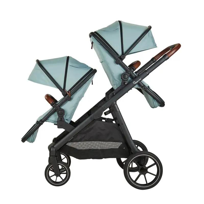 Werkseitig gelieferte Kinderwagen Custom Twins Kinderwagen Einhand klappbare Kinder Doppelwagen