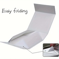 Boîte d'Emballage Pliable à Fermeture Magnétique Fournitures pour Petites Entreprises Feuille UV Avantage Mariage Décorations Réception en Papier