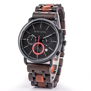 Pour DODO DEER luxe Antique affaires mode Sport montres pour hommes fabriqués à la main en bois chronographe en acier inoxydable mouvement - Product Image 1