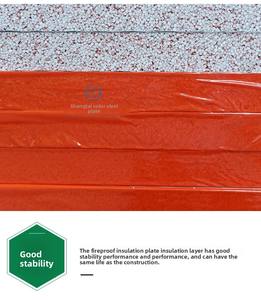 Panel sándwich <span class=keywords><strong>de</strong></span> acero galvanizado color espuma dorada, respetuoso con el medio ambiente, resistente al agua/al fuego, prefabricado, pared exterior <span class=keywords><strong>de</strong></span> cámara frigorífica moderna - Product Image 2