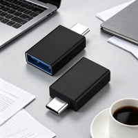 Adaptateur OTG Type-C Mâle vers USB-A Femelle Personnalisé en Gros avec Sortie DC 5 Gbit/s, Convertisseur Plug-and-Play pour Ordinateur Portable, Téléphone Mobile et Tablette