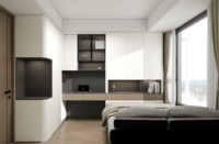 Système de dressing moderne pour chambre à coucher, armoire modulaire d'angle en bois sur mesure avec tiroirs pour vêtements