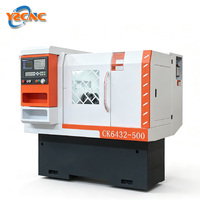 Tour CNC de haute précision CK6432, type à banc plat 2 axes, machine de tournage horizontale, système GSK, haute précision pour atelier