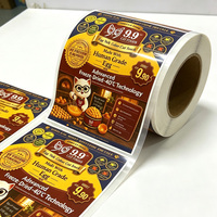 Autocollants personnalisés pour œufs et fruits biologiques, étiquettes en vinyle imperméables, conformes aux normes alimentaires, avec logo personnalisé, pour l'emballage des produits, autocollants en rouleau pour le branding